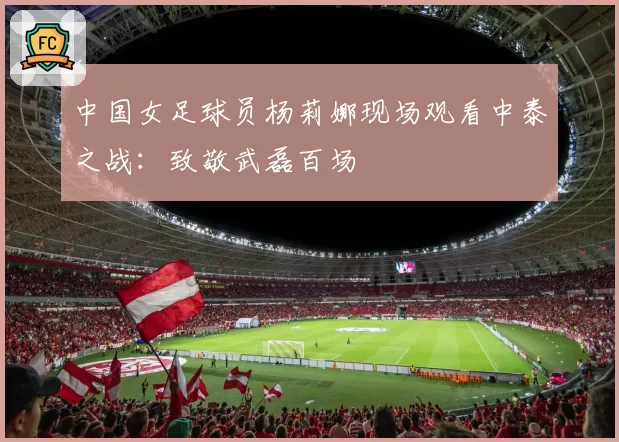 中国女足球员杨莉娜现场观看中泰之战:致敬武磊百场